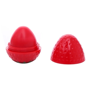Ενυδατικό lip balm φράουλα με φυσικό άρωμα και ζωντανή κόκκινη θήκη φράουλας
