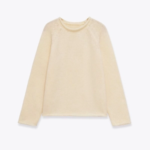 Damen Strickpullover Rundhalsausschnitt Lange Raglanärmel Grobstrick Lockerer Lässiger Stil Einfarbiges Oberteil