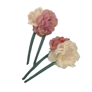 Épingles à cheveux roses élégantes en forme de U de style chinois pour coiffures