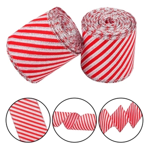 Nastri natalizi a quadri rossi e argento per confezioni regalo e decorazioni DIY