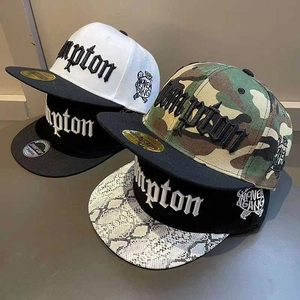 Men Snapback Hip Hop Cap Acrylic Flat Brim 3D Compton Embroidery Adjustable Streetwear Hat