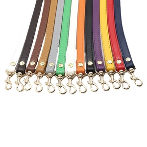 Colorful PU leather shoulder bag straps with golden lobster clasps for DIY handbags
