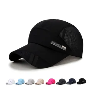 Mesh Baseball Cap Quick Dry Breathable Summer Sun Hat For Men Women Outdoor Sports Adjustable Lightweight Polyester