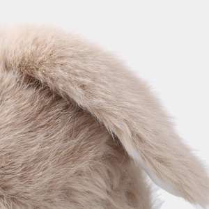 Cute solid color rabbit ear hat with warm plush lining and thick outdoor ear protection