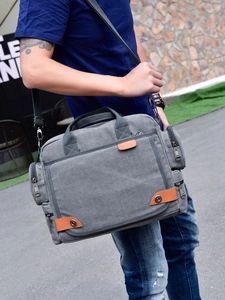 Borsa A Tracolla Da Uomo In Tela Messenger Borsa Da Lavoro Multi Tasca Grande Capacità Business Casual Viaggio Borsa A Mano