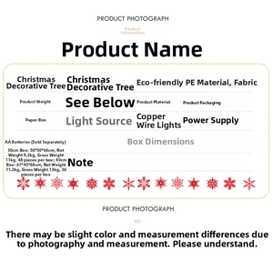 Detailed specifications of pink flocked mini Christmas tree with PE and copper wire lights