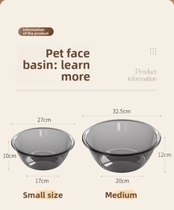 Detailed dimensions of small and medium high-quality PET washbasins for home use