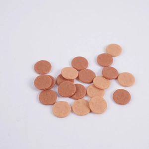 Miniature realistic beef and chicken patties for DIY dollhouse food and craft projects