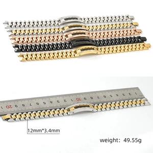 18K gold-plated stainless steel watch-style bracelet for men in five metallic colors