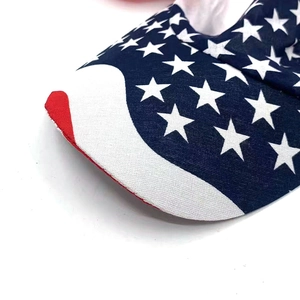 Classic American flag pattern baseball cap with stars and stripes in premium canvas fabric