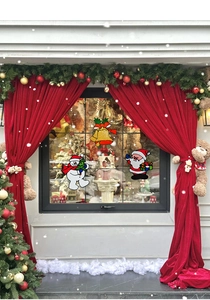 Autocollants de Noël détaillés avec le Père Noël, un bonhomme de neige et des cloches