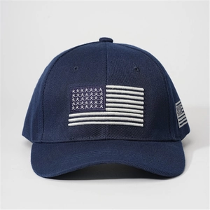 Casquette de Baseball Brodée Drapeau Américain en Coton pour Hommes et Femmes Réglable Protection Solaire Sportive Décontractée
