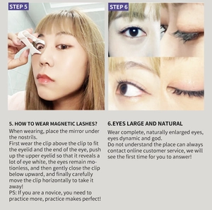 Step-by-step tutorial for applying 5-magnet magnetic eyelashes for a natural look