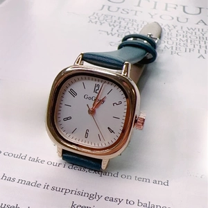 Vintage Women Quartz Watch With Square Alloy Case And Faux Leather Strap Retro Casual Wristwatch For Elegant Ladies