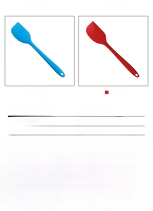 Detailed chart showing food-grade silicone spatula dimensions and heat-resistant properties