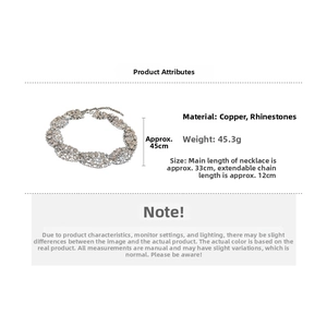 Macro shot of silver-tone twisted choker necklace with dense crystal rhinestone pave setting
