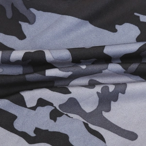 Macro shot of breathable camouflage fabric texture for outdoor quick-dry headwear