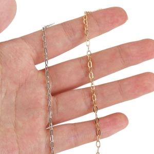 2m stainless steel O-chain for DIY jewelry making in gold and silver finishes