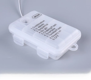 Waterproof 3xAA battery box with 9 modes for LED Christmas lights detail view