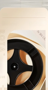 Close-up of rotatable spice rack base with smooth 360-degree rotation functionality