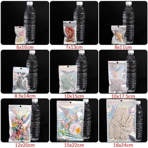 Holographic resealable storage bags in nine sizes for jewelry and small accessories