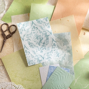 Vintage Material Paper Embossed Texture Floral Lace Butterfly Pattern Scrapbooking Journal DIY Decorative Craft Accessory