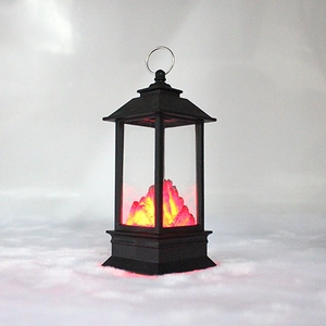 Christmas decorative LED flame lantern simulation fire candle light hanging lamp for holiday home decor