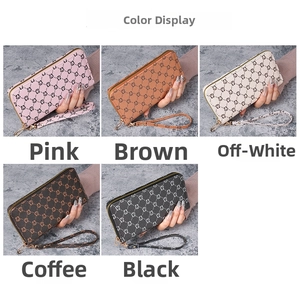 Détails des portefeuilles pour femmes avec motifs monogrammes et dragonnes assorties