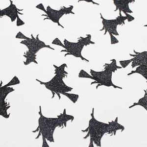Halloween Confetti Glitter Paper Pumpkin Skull Witch Bat Spider Web Ghost Happy Halloween Table Scatter Party Decoration