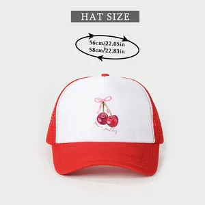 Guida alle taglie per cappello trucker con ciliegie e circonferenza da 56cm a 58cm