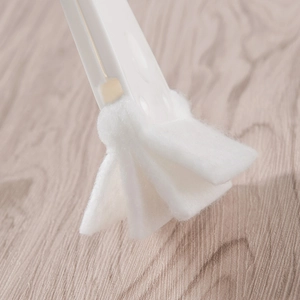 Multifunctional fan and keyboard cleaning brush with soft white fiber dust head