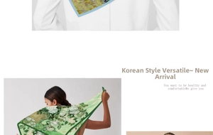 Detailed close-up of Van Gogh's Green Roses oil painting art print on a twill silk scarf