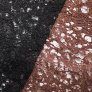 Premium hollow-out craft paper for floral bouquets in elegant black and reddish brown