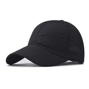 Baseball Cap Breathable Laser Perforated Quick Dry Sun Protection Lightweight Outdoor Sports Hat Unisex Adjustable