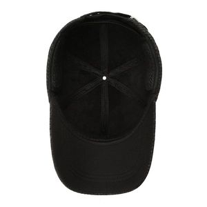 Men's winter baseball cap with warm fleece lining and windproof ear protection details
