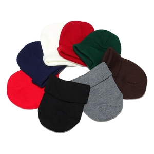 Ribbed Knit Cuffed Beanie Hat Solid Color Acrylic Winter Warm Skull Cap For Men Women Outdoor Casual Fashion