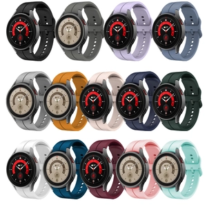 Silicone replacement bands for Samsung Galaxy Watch 6/5/4 Pro in 14 various colors
