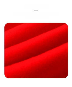 Close-up of soft red velvet fabric showing texture for Christmas car headrest covers