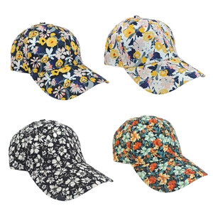 Floral Print Baseball Cap For Women Adjustable Sun Hat Digital Printing Outdoor Fashion Casual Sunshade Sport Trucker Hat