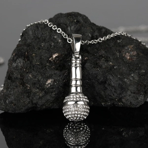 Microphone Pendant Necklace 316L Stainless Steel Iced Out Zircon Music Theme Hip Hop Rock Jewelry For Men Women