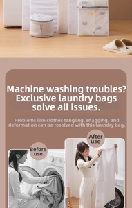 Various polyester laundry mesh bags featuring fine cat patterns and durable grey zippers