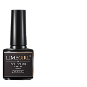 LIMEGIRL 8ml soak-off gel polish for UV LED lamps in professional black bottle
