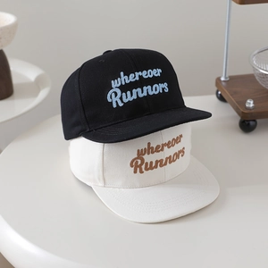 Détail des casquettes hip-hop en coton avec broderie whereover Runners de haute qualité