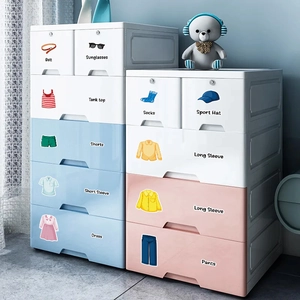 Closet Clothing Classification Wall Stickers Removable PVC Wardrobe Organization Labels Kids Nursery Room Drawer Decor Icons
