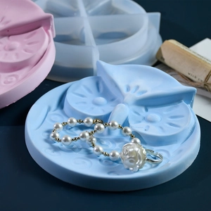 Moule en silicone en forme de chouette pour plateau à bijoux DIY en résine époxy