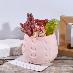 Silikonform für Kerzenbecher mit Herz-Inlay für DIY-Sukkulenten-Dekoration
