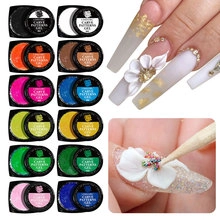 Set di 12 colori di gel per scultura da 8ml per nail art 3D con texture e motivi definiti
