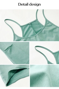 Detail design of a teal knit jumpsuit showing thin straps, pockets and premium fabric texture