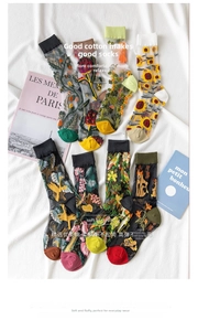 Detail of floral embroidery on sheer mesh socks with breathable cotton reinforced heel
