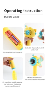 Step-by-step guide for battery installation and operation of submarine bubble wand